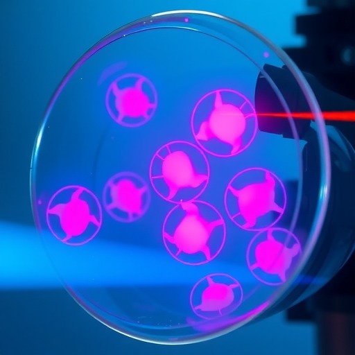 利用激光束控制心肌细胞