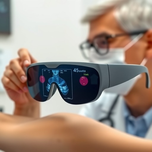 临床超声波“智能眼镜”精准定位血管位置