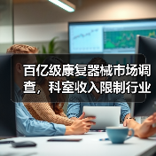 百亿级康复器械市场调查，科室收入限制行业发展，设备物联网化成为重要方向（图3）
