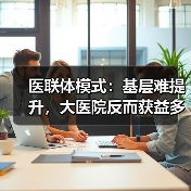 医联体模式：基层难提升，大医院反而获益多？真相解读（图1）