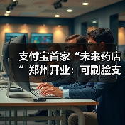 支付宝首家“未来药店”郑州开业：可刷脸支付（图4）