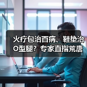 火疗包治百病、鞋垫治O型腿？专家直指荒唐（图1）