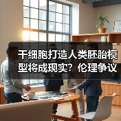 干细胞打造人类胚胎模型将成现实？伦理争议需全面审视（图1）