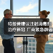 特朗普建议注射消毒剂治疗新冠 厂商紧急辟谣