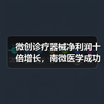 微创诊疗器械净利润十倍增长,南微医学成功秘诀?(图2) 微创诊疗器械净利润十倍增长,南微医学成功秘诀?(图2)