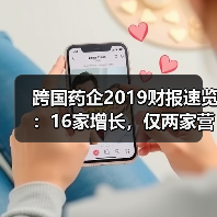 跨国药企2019财报速览：16家增长，仅两家营收下滑（图2）