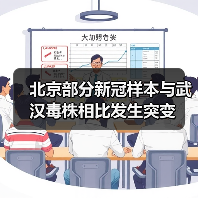 北京部分新冠样本与武汉毒株相比发生突变(图3) 北京部分新冠样本与武汉毒株相比发生突变(图3)