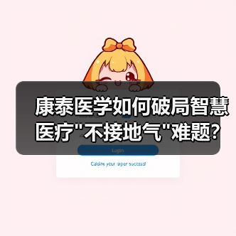 康泰医学如何破局智慧医疗 康泰医学如何破局智慧医疗