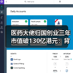 医药大佬归国创业三年市值破130亿港元：背后有哪些故事？（图4）