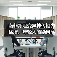 南非新冠变异株传播力猛增,年轻人感染风险显著上升(图3) 南非新冠变异株传播力猛增,年轻人感染风险显著上升(图3)