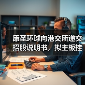 康圣环球向港交所递交招股说明书,拟主板挂牌上市(图1) 康圣环球向港交所递交招股说明书,拟主板挂牌上市(图1)
