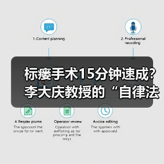 标瘘手术15分钟速成?李大庆教授的“自律法则”揭秘年手术量3000+背后的真相(图4) 标瘘手术15分钟速成?李大庆教授的“自律法则”揭秘年手术量3000+背后的真相(图4)