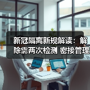 新冠隔离新规解读：解除需两次检测 密接管理更严格（图2）