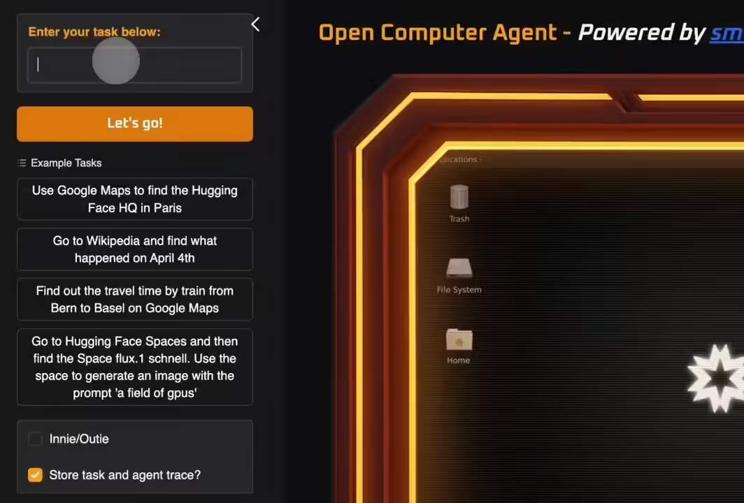 Hugging Face 发布云端 AI智能体，文字指令远程操控虚拟电脑